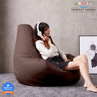 Flipkart Perfect Homes XXXL Teardrop Bean Bag  With Bean Filling