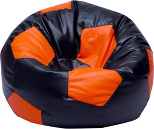 THREADVIBELIVING XXL Bean Bag Sofa  With Bean Filling