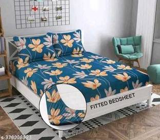 TrueBeauty Reversible Cotton Double Bed Cover