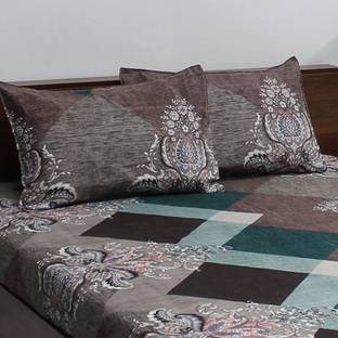 TerryFox Reversible Cotton Double Bed Cover