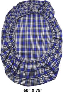 CheckMe Cotton Queen Bed Cover