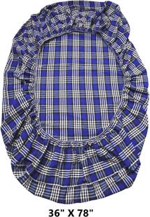CheckMe Cotton Queen Bed Cover