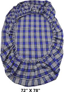 CheckMe Cotton King Bed Cover