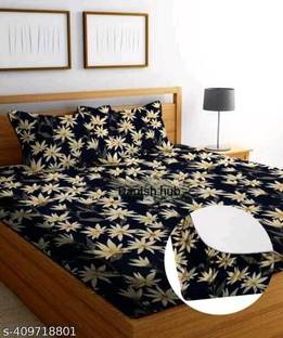 TrueBeauty Reversible Cotton Double Bed Cover