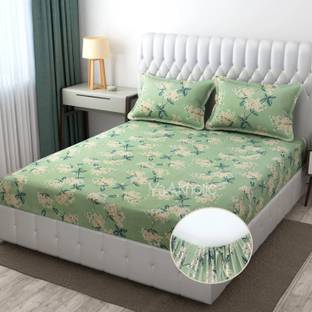 Laughing buddha Reversible Cotton Viscose Blend Double Bed Cover