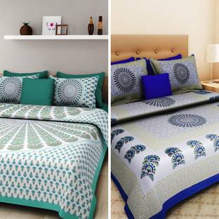 NAIWAL FASHION Cotton Double Bed Cover