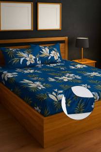 TrueBuy Reversible Cotton Double Bed Cover