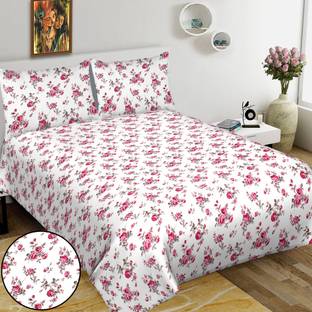 RAJDEVI JAIPUR PRINTS Cotton King Bed Cover