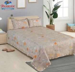 PARADISE HOME DECOR Polycotton Double Bed Cover