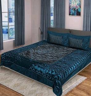SINRAMP Satin Double Bed Cover