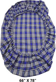 CheckMe Cotton Queen Bed Cover