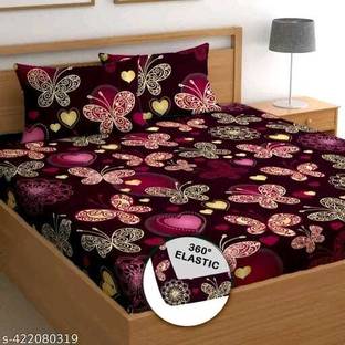 TrueBeauty Reversible Cotton Double Bed Cover