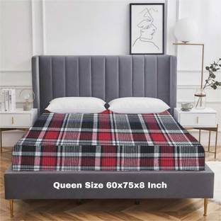 CheckMe Cotton Queen Bed Cover