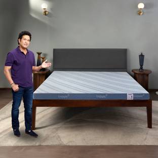Livpure Smart ESSENTIA Pure Foam Advance Lumbar Support with Dow ComfortScience 4 inch King High Resilience (HR) Foam Mattress