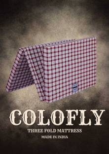 COLOFLY Three Fold Ep Mattress 2 inch Single Cotton Mattress