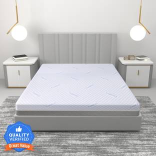 CARLTON LONDON Mellow Foam - Luxury Organic with Cool Gel Fabric -Soft Comfort 6 inch Queen PU Foam Mattress