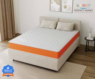 Flipkart Perfect Homes Trio Medium Soft & Hard | 5 inch Single High Density (HD) Foam Mattress