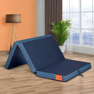 Sleepyhead Napster Mini - Tri Fold Dual Sided Travel Mattress Foldable & Easy to Store 3 inch Single High Resilience (HR) Foam Mattress