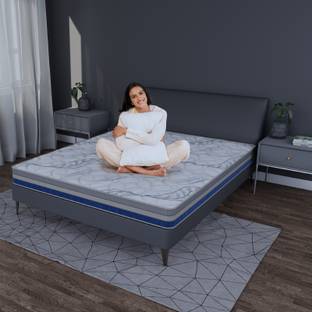 Centuary Mattresses Q-Gel Comfort Cusense Technology with Copper Crystal Memory Foam 6 inch Single High Resilience (HR) Foam Mattress