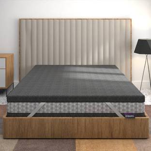 Restofit 2 Inch Thickness High-Density HR Foam Mattress Topper with Elastic Strap 2 inch King High Resilience (HR) Foam Mattress