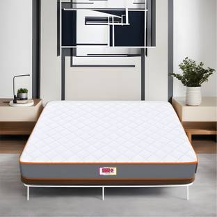 Usha Shriram 7-Zone Dual-Hard and Soft 8 inch Double High Resilience (HR) Foam Mattress