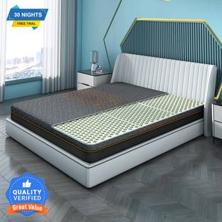 Sleepyhead Technic - 3 Zone 6D Grid Mattress |3000 Air Pockets for better Air Circulation| 6 inch Single High Density (HD) Foam Mattress