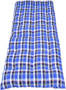 Next Go by NEXTGO 3X6 Blue & white 3 inch Single Cotton Mattress (L x W: 72 inch x 35 inch) 3 inch Single Fiber Mattress
