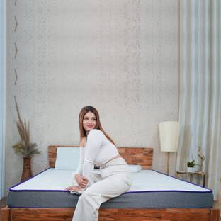 SLEEPSPA Dual Comfort - Hard & Soft- with Comfort Cubes and Rebotech Tech. 5 inch Single High Resilience (HR) Foam Mattress