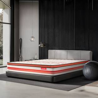 duroflex Propel Plus 3 Zoned NRG Layer with Euro Top | Zero Motion Transfer | Medium Firm 8 inch Single Pocket Spring Mattress