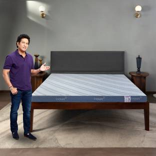 Livpure Smart LUMBAR 3D Sleeptech Zones Advanced Support with ComfortScience Tech 4 inch Double High Resilience (HR) Foam Mattress