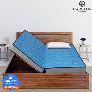 CARLTON LONDON Bookfold Blue Orthopedic Memory Dual Comfort 5 inch Double Bonded Foam Mattress