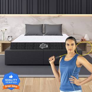 Centuary Mattresses Sleepables Hybrid Zero Partner Disturbance Copper Gel Memory Foam 8 inch King Pocket Spring Mattress