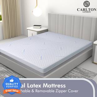 CARLTON LONDON Mellow - Luxury Organic with Cool Gel Fabric & Soft Comfort 8 inch Single Natural Latex Mattress