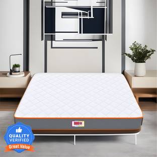 Usha Shriram 7-Zone Dual-Hard and Soft 5 inch Double High Resilience (HR) Foam Mattress