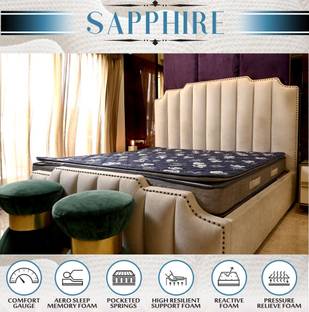 RelaxMattress Sapphire 6 inch Single Hybrid Memory Foam and Pocket Spring Mattress