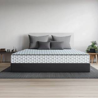 Sleepwell Dual PRO Profiled Latex Reversible, Gentle and Firm, Triple Layered Anti Sag 6 inch King High Resilience (HR) Foam Mattress