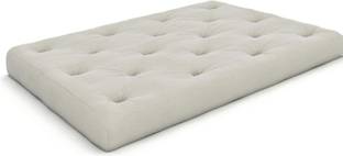 IMSmartMart Soft Cotton White Color Quilt | Foldable Light Weight (3 x 6 ft, Border) 5 inch Single Cotton Mattress