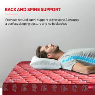 KURLON Rutile Natural Coir, Medium Firm Support 6 inch Single EPE Foam Mattress