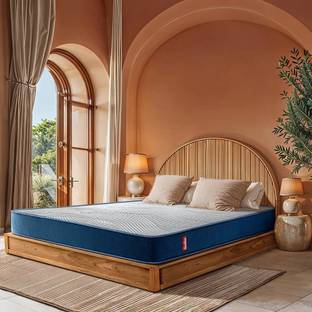 duroflex Livein Duropedic with Doctor Recommended 5 Zone Orthopedic Support Layer 8 inch Queen High Resilience (HR) Foam Mattress