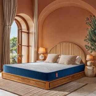 duroflex Livein Duropedic with Doctor Recommended 5 Zone Orthopedic Support Layer 8 inch Queen High Resilience (HR) Foam Mattress