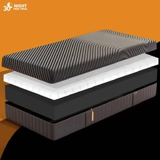 Emma Germany Orthopaedic Black Roll Pack 6 inch Queen High Resilience (HR) Foam Mattress