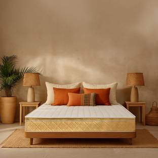 KURLON Supernova, 3 Zone Pocket Spring, Medium-Firm 6 inch King High Density (HD) Foam Mattress