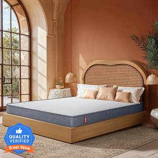 duroflex LiveIn 2 in 1 Reversible 6 inch Queen High Resilience (HR) Foam Mattress