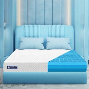 The Sleep Company SmartGRID Orthopedic - AIHA Certified Medium Firm Feel for Back Pain Relief| 5 inch Double High Density (HD) Foam Mattress
