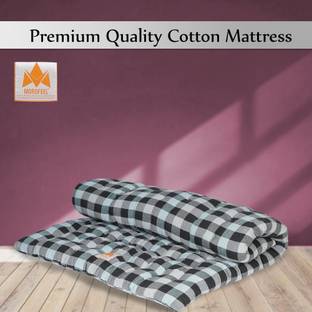 MOROFEEL Soft Cotton Easy Foldable Light Weight 4 inch Single Cotton Mattress