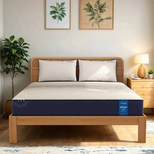 Wooden Street Penguin Dream Lux Orthopedic Mattress | Medium Firm | Charcoal Infused Layer | 8 inch Queen Memory Foam Mattress