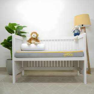 SleepyCat Baby Crib Supportive 4 inch Single High Density (HD) Foam Mattress