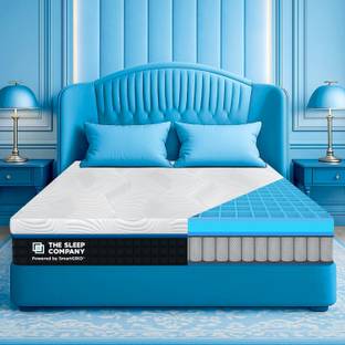 The Sleep Company SmartGRID Ortho Hybrid- AIHA Certified Medium Firm Feel for Back Pain| 10 inch King Pocket Spring Mattress