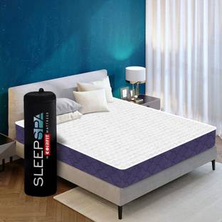 SLEEPSPA LA SWIRL COOLING GEL CONVULATED with HerbFRESH��TECHNOLOGY 6 inch Single Memory Foam Mattress