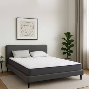 SLEEPSPA Dual Comfort - Hard & Soft- with Comfort Cubes and Rebotech Tech. 4 inch Single High Resilience (HR) Foam Mattress